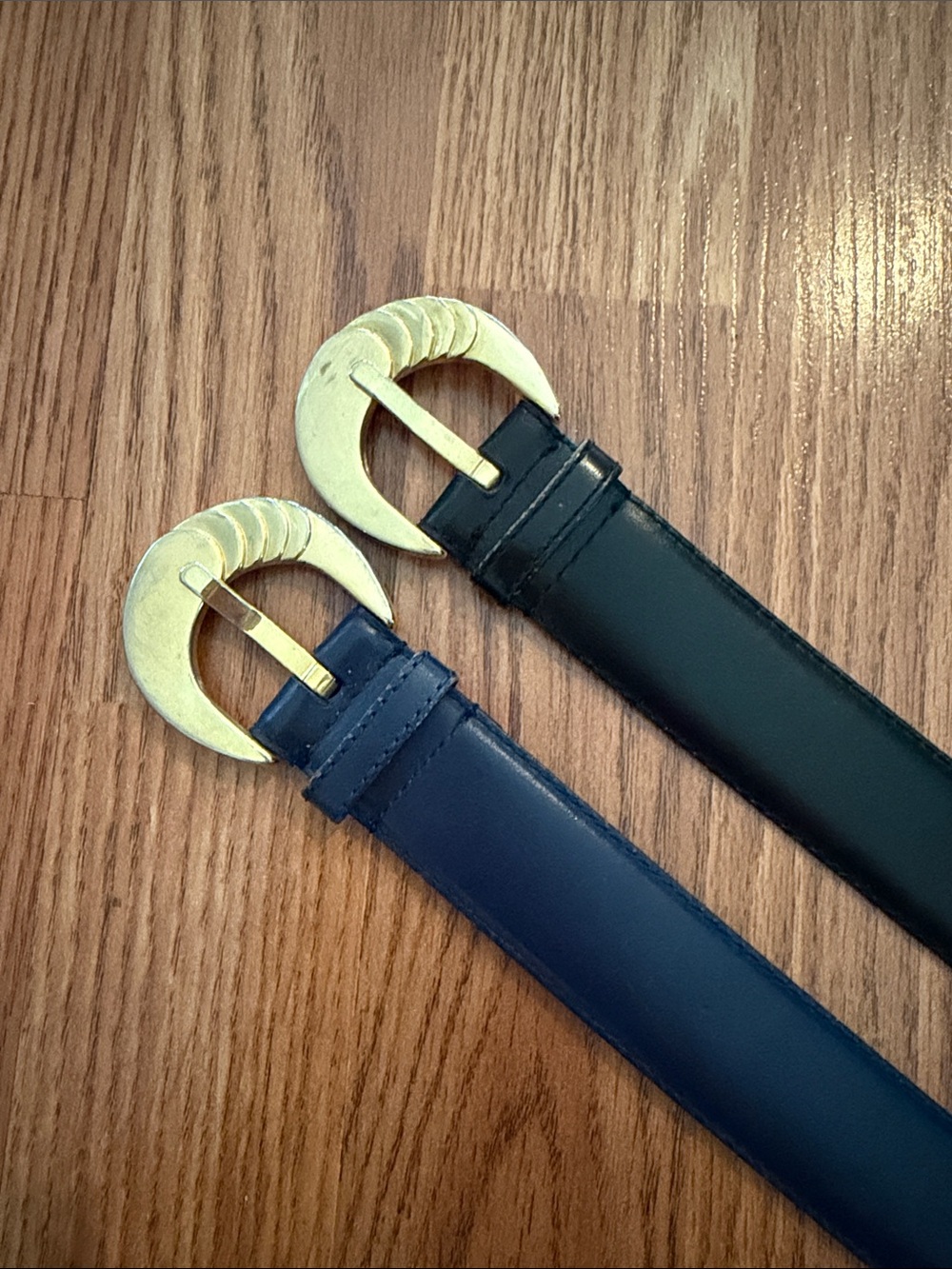Liz Claiborne Leather Belts- Black & Navy